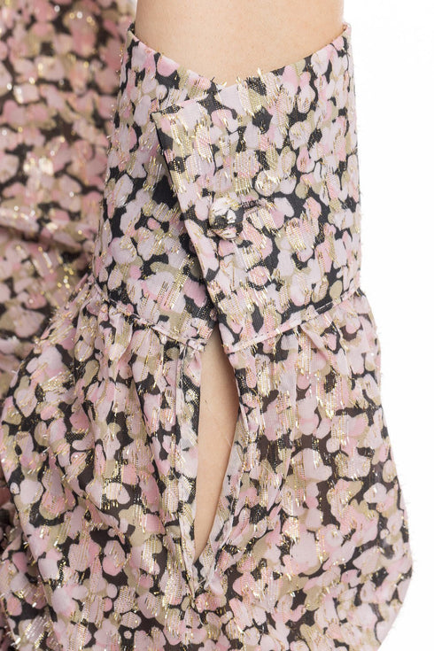 Abito Donna con fantasia chemisier Nero rosa Liu Jo- Francavilla Moda